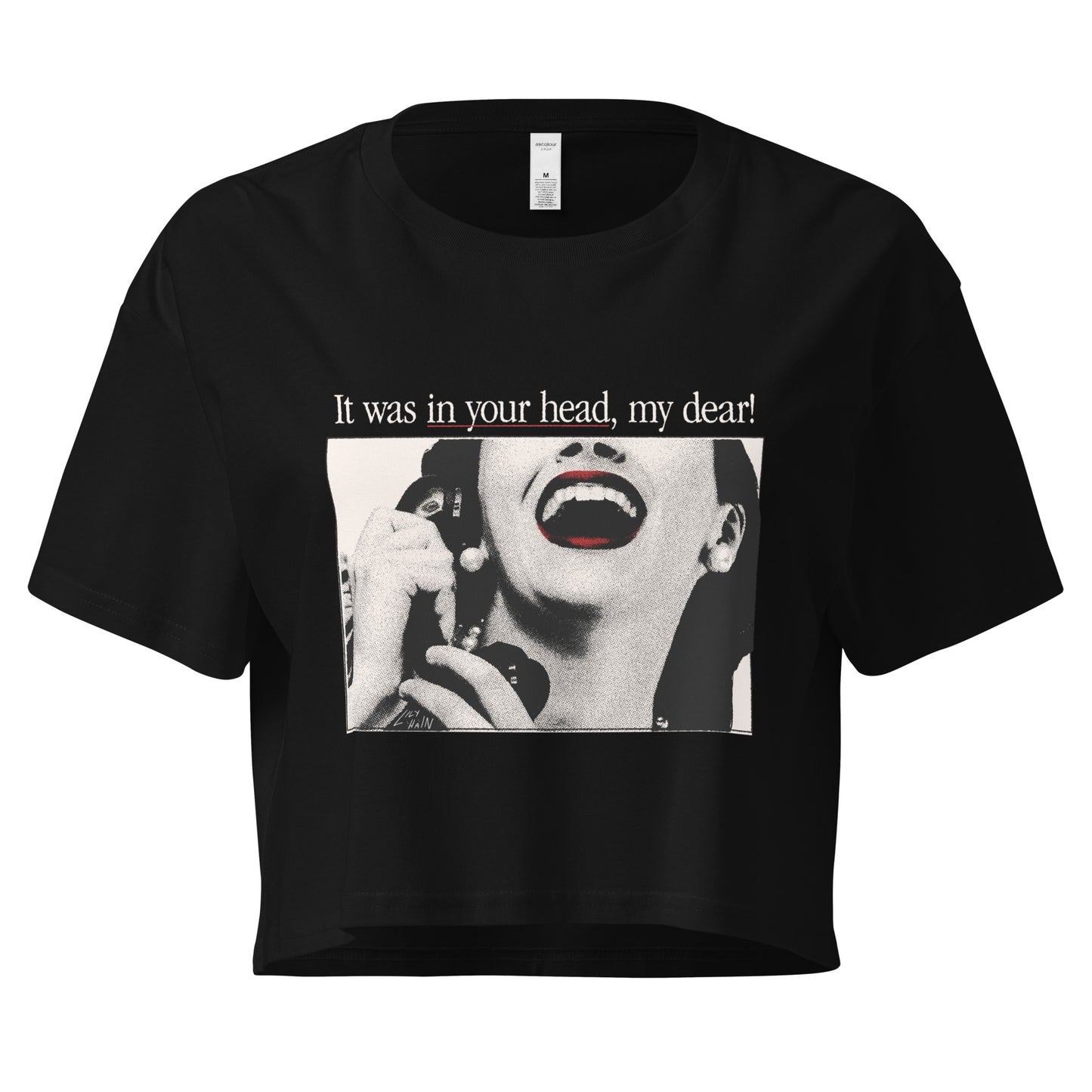 "Ursula" Crop Top (in Black)