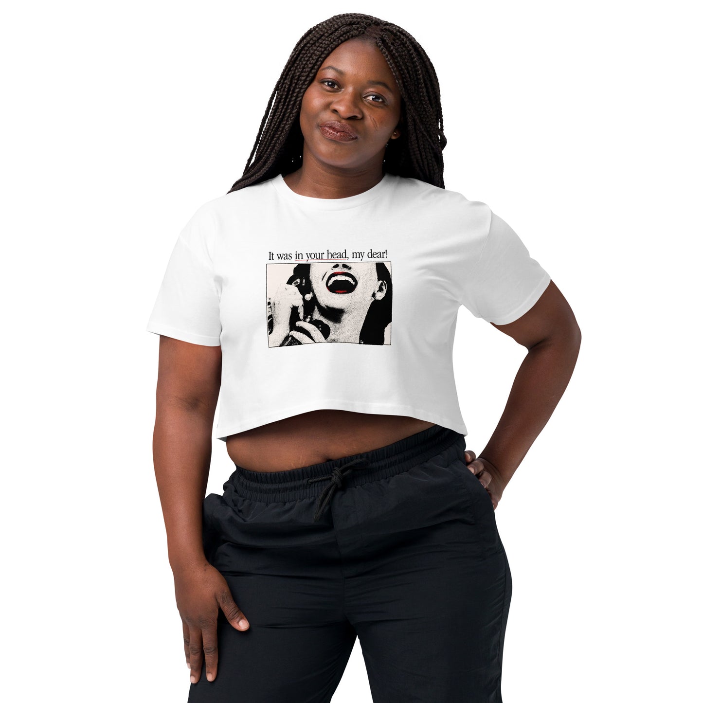"Ursula" Crop Top ( In White/Ecru)