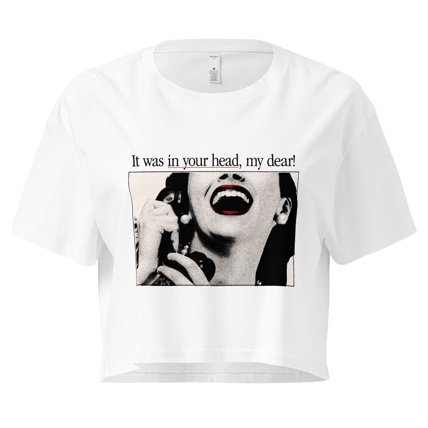 "Ursula" Crop Top ( In White/Ecru)