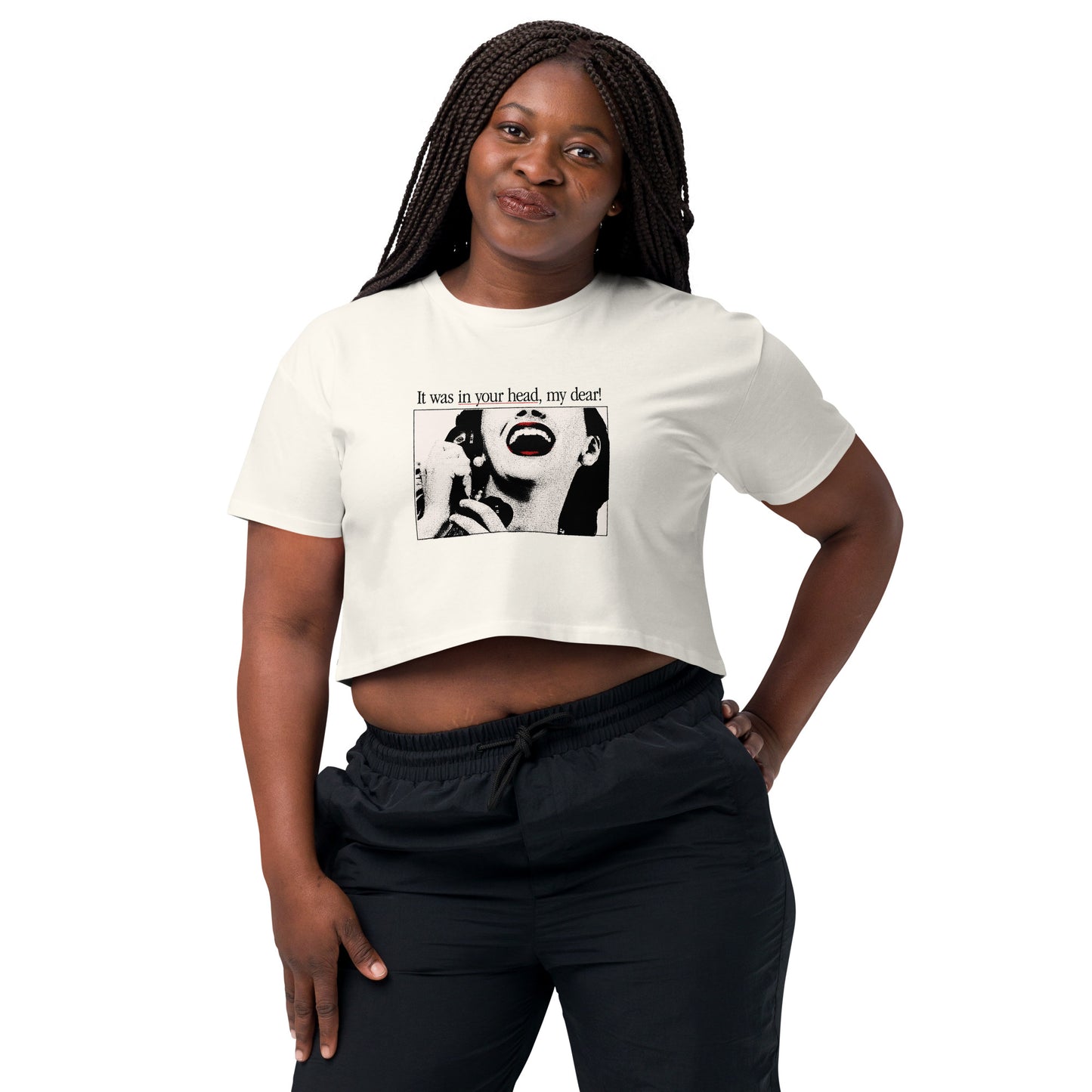 "Ursula" Crop Top ( In White/Ecru)